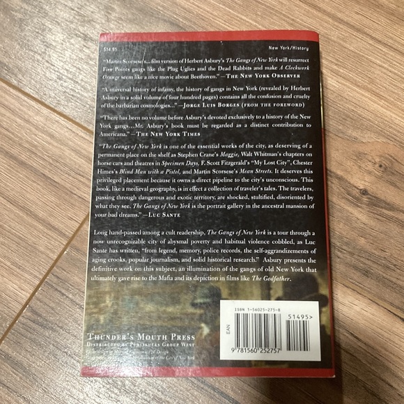 The Gangs of New York paperback book by Herbert Asbury - Picture 3 of 6